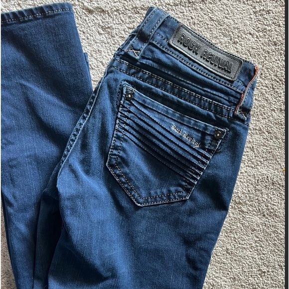Rock Revival Denim - Rock Revival dark wash Janeil skinny Jeans size 26​